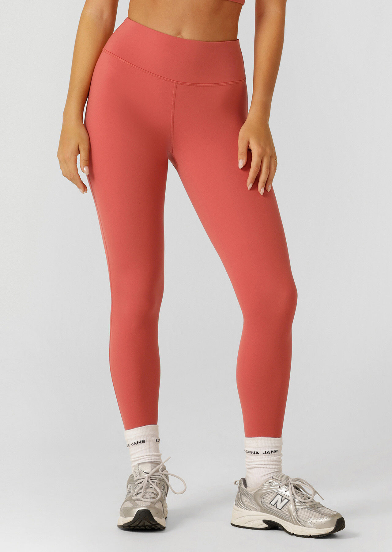 Lotus No Chafe Phone Pocket Ankle Biter Leggings - Earth slider