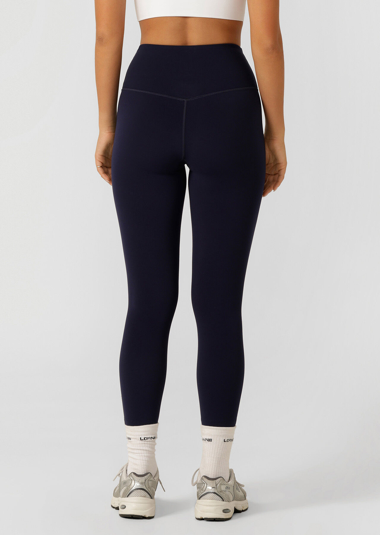 Lotus No Chafe Phone Pocket Ankle Biter Leggings - French Navy slider