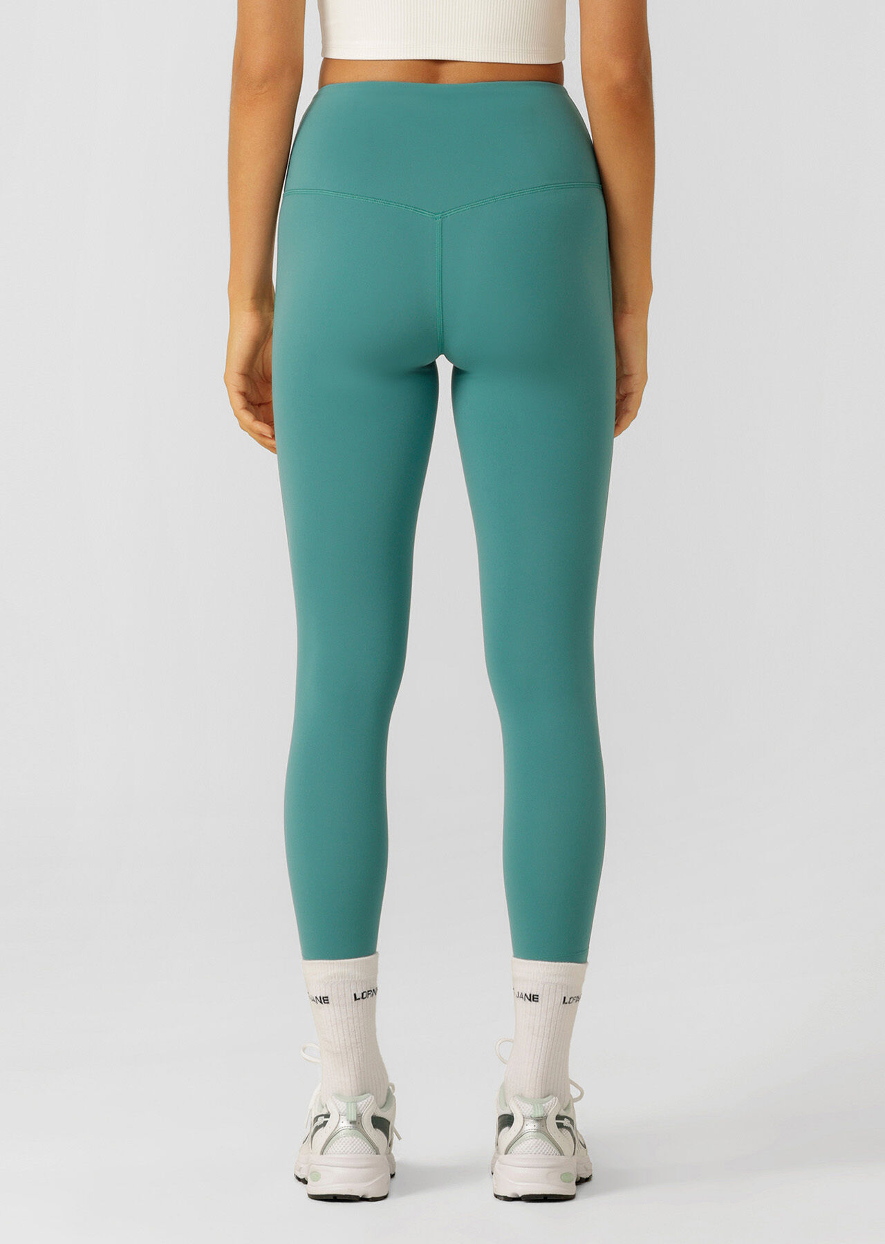 Lotus No Chafe Phone Pocket Ankle Biter Leggings - Jewel slider