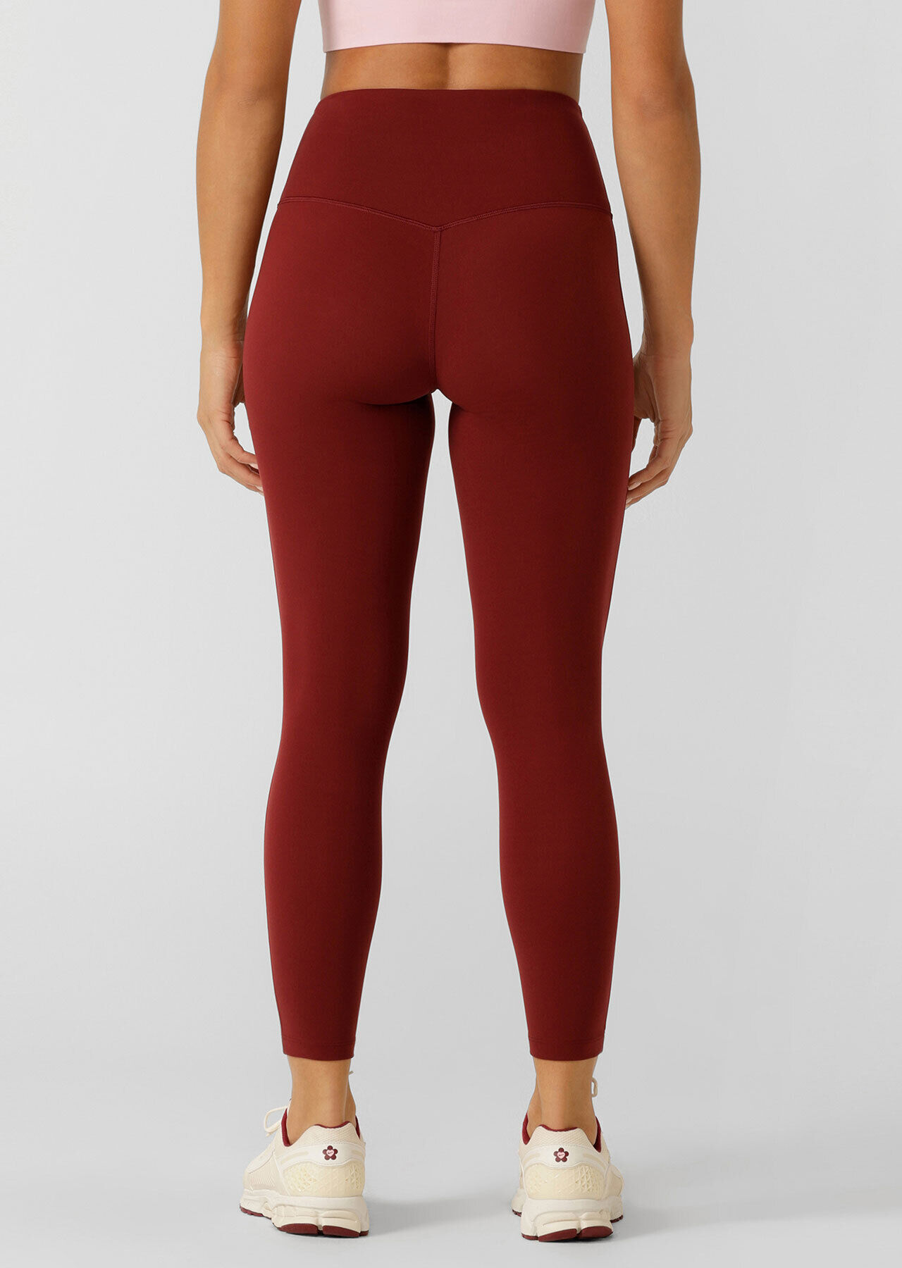 Lotus No Chafe Phone Pocket Ankle Biter Leggings - Merlot slider