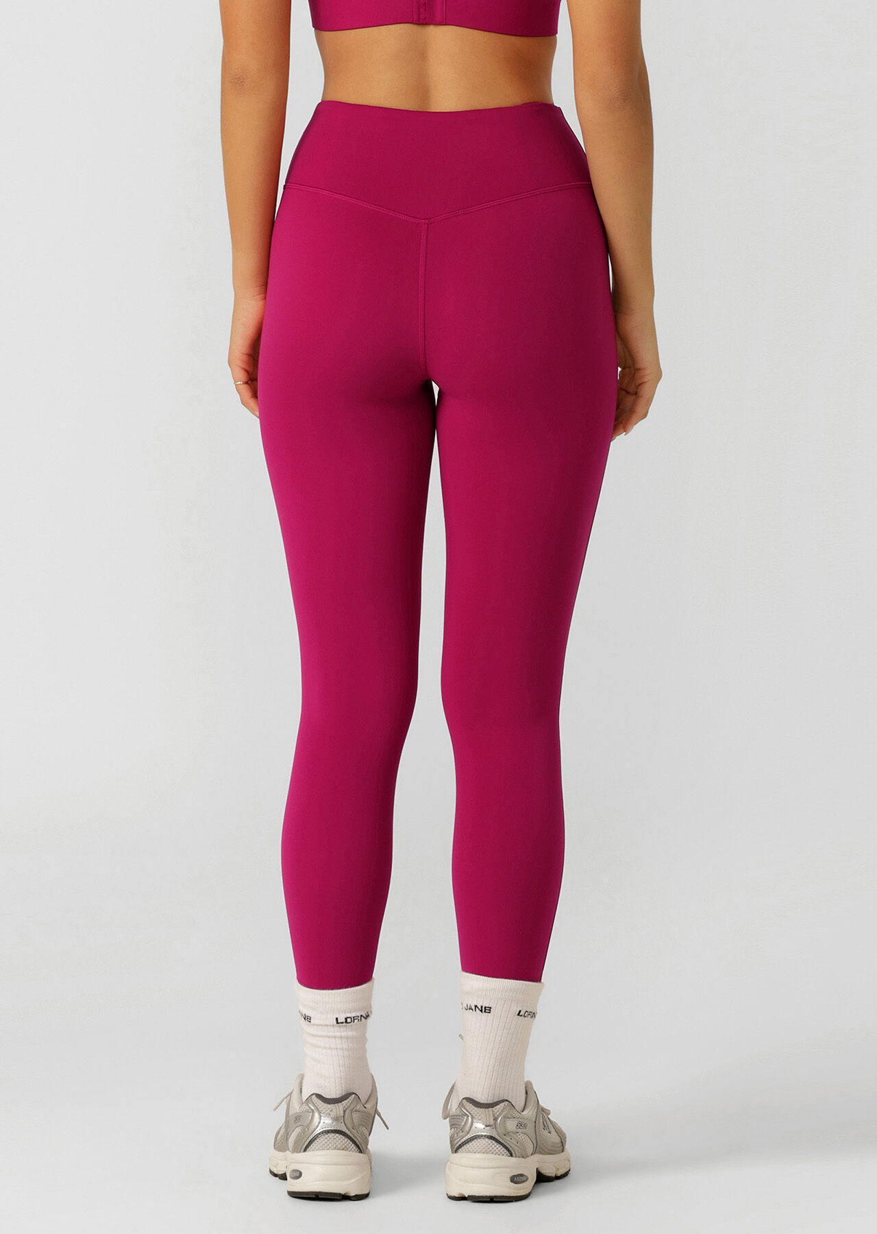 Lotus No Chafe Phone Pocket Ankle Biter Leggings - Persian Rose slider