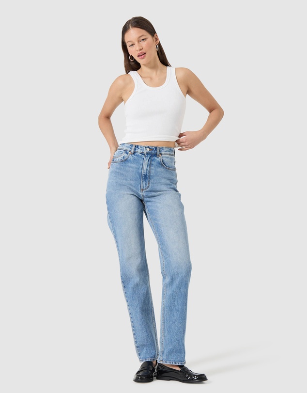 Loulou Straight Long - Lennon Blue