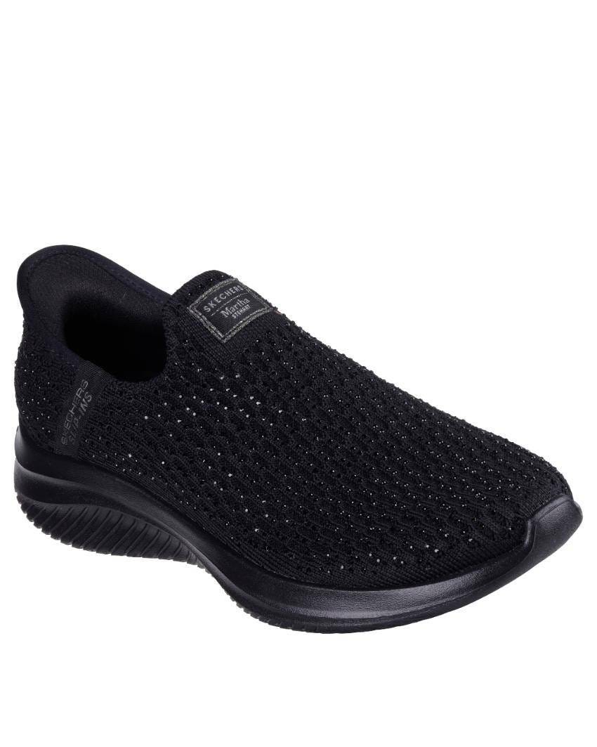 Martha Stewart X Skechers Slip-Ins: Ultra Flex 3.0 - Dazzling - BLACK FLAT slider