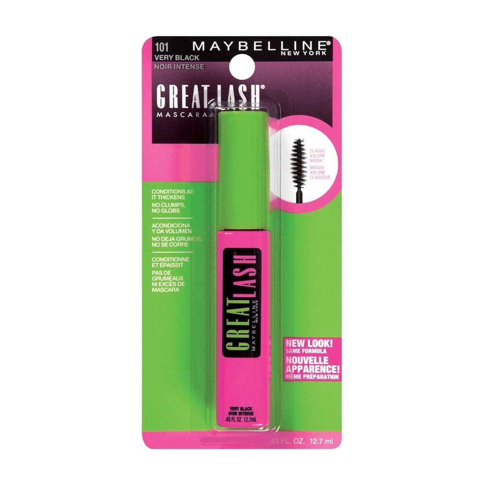 Maybelline Great Lash Mascara Washable 101 Very Black 12.7ml slider