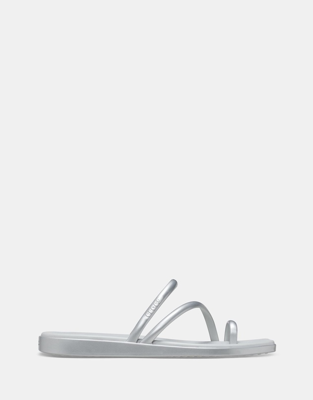 Metallic Miami Toe Loop Sandals - Unisex - Silver Metallic