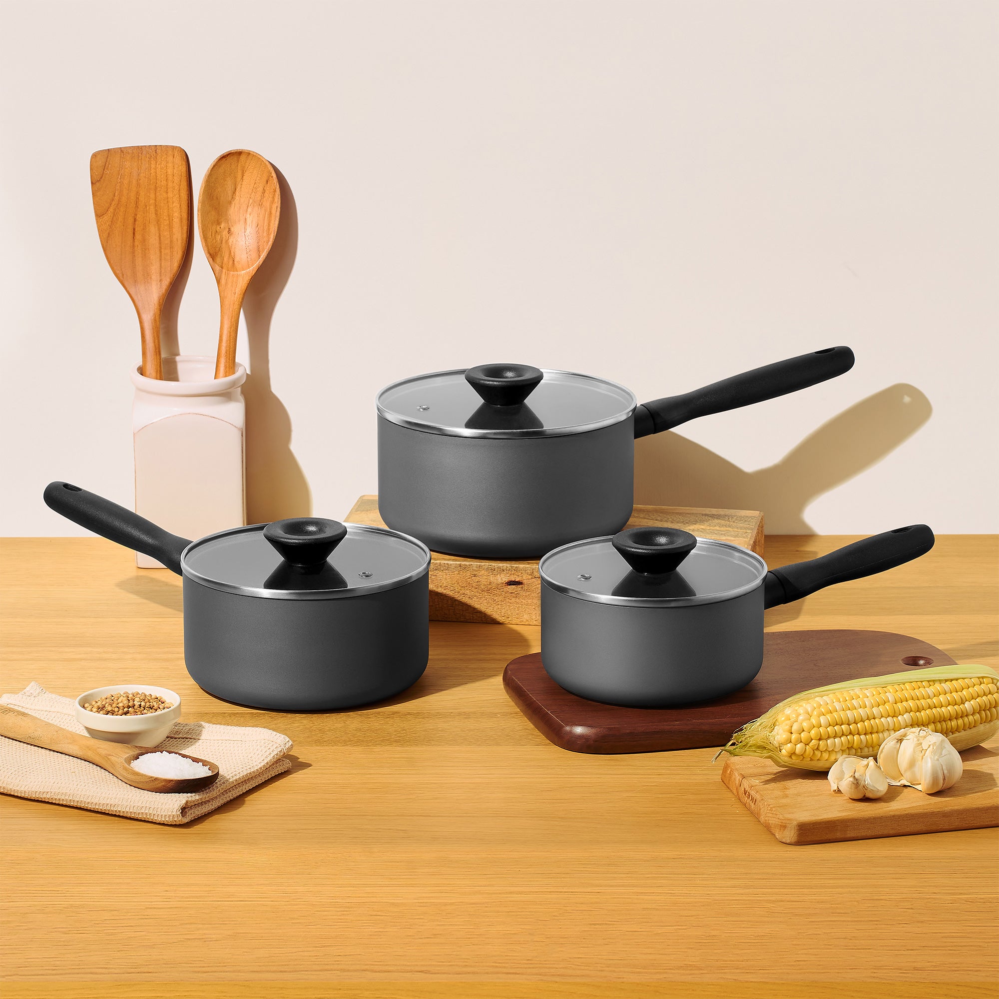 Meyer Bauhaus Series Nonstick Induction 3 Piece Cookware Set slider