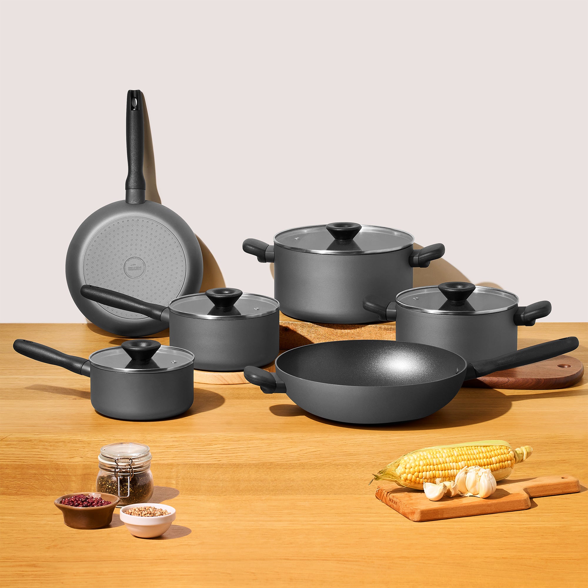 Meyer Bauhaus Series Nonstick Induction 6 Piece Cookware Set slider