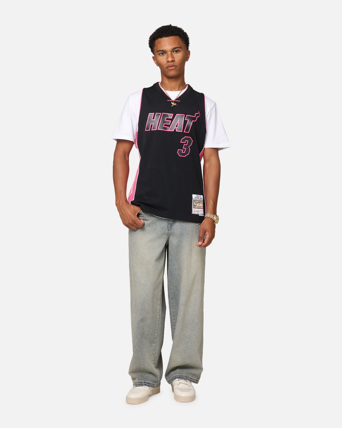 Miami Heat Dwyane Wade 'Volt' 2005 Swing Jersey slider