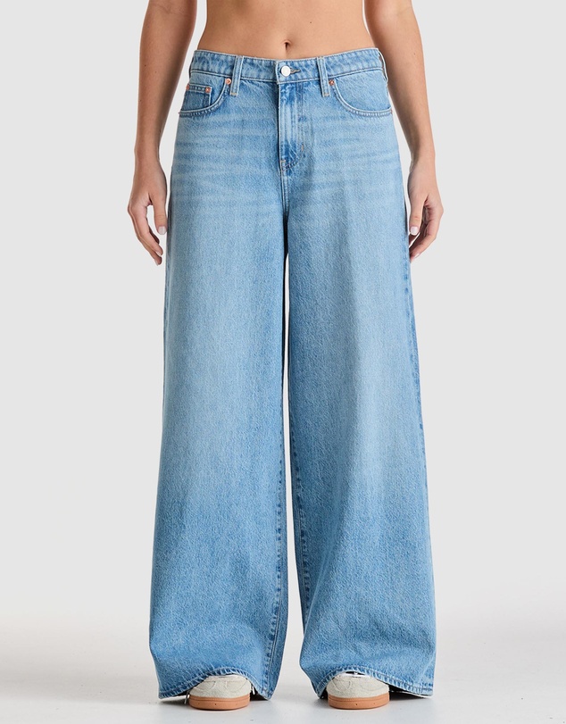 Mid A-Line Jeans - Blue Edge