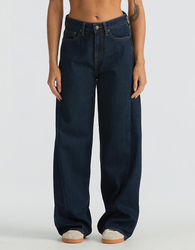 Mid Slouch Jeans - Ink Blue