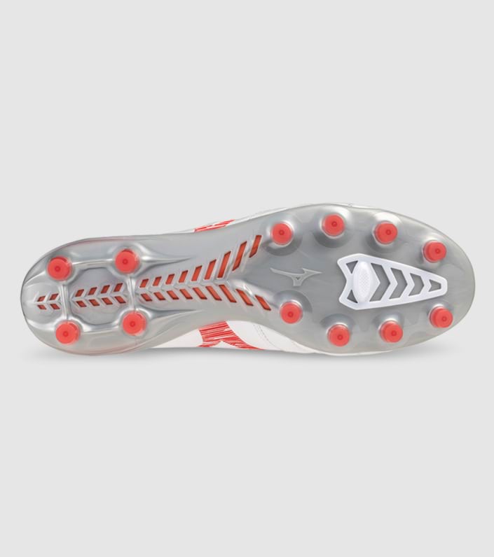 Mizuno Morelia Neo 4 Elite (Fg) Mens Football Boots - WHITE RADIANT RED HOT CORAL slider