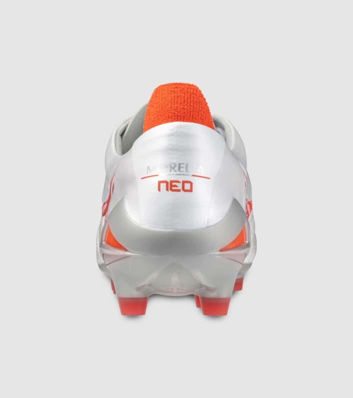 Mizuno Morelia Neo 4 Elite (Fg) Mens Football Boots - WHITE RADIANT RED HOT CORAL slider