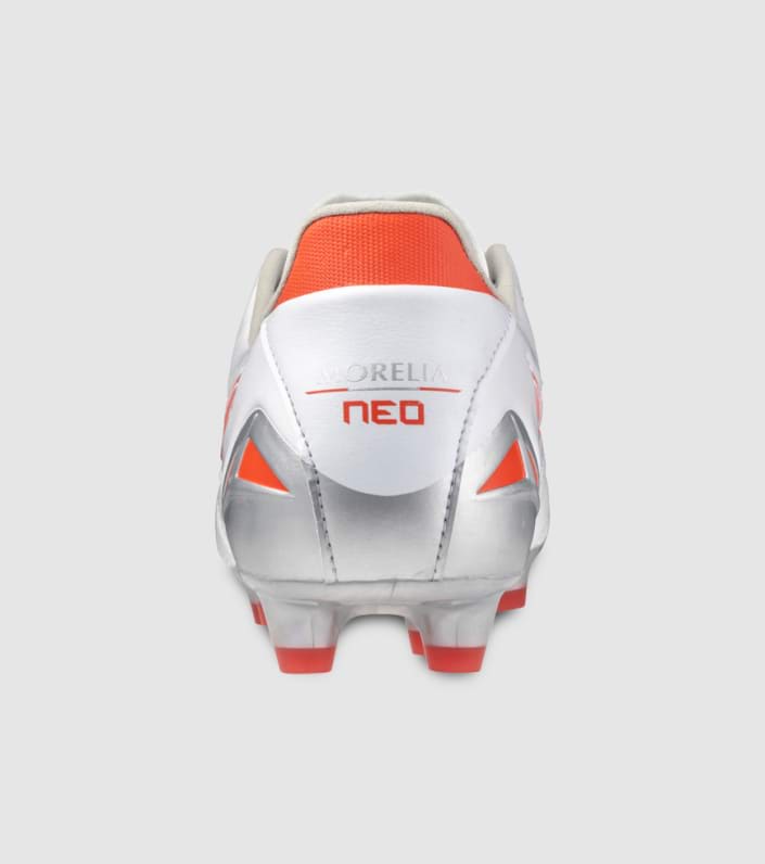 Mizuno Morelia Neo 4 Pro (Fg) Mens Football Boots - WHITE RADIANT RED HOT CORAL slider