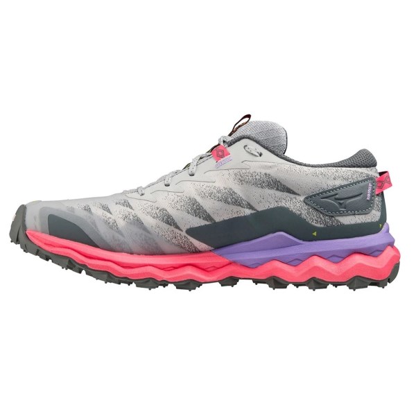 Mizuno Wave Daichi 7 - Womens Trail Running Shoes - Pearl Blue/High Vis-Pink/Purple Punch slider