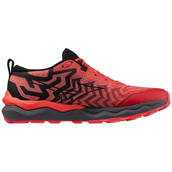 Mizuno Wave Daichi 8 - Mens Trail Running Shoes - Cayenne/Black/High Risk Red slider