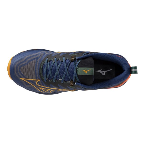 Mizuno Wave Daichi 8 - Mens Trail Running Shoes - Estate Blue/Apricot/Spicy Orange slider