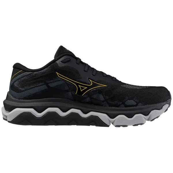 Mizuno Wave Horizon 7 - Mens Running Shoes - Black/Citrus/Turbulence slider