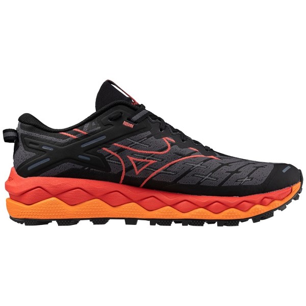 Mizuno Wave Mujin 10 - Mens Trail Running Shoes - Black/Cayenne/Nasturtium slider