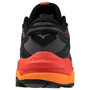 Mizuno Wave Mujin 10 - Mens Trail Running Shoes - Black/Cayenne/Nasturtium slider