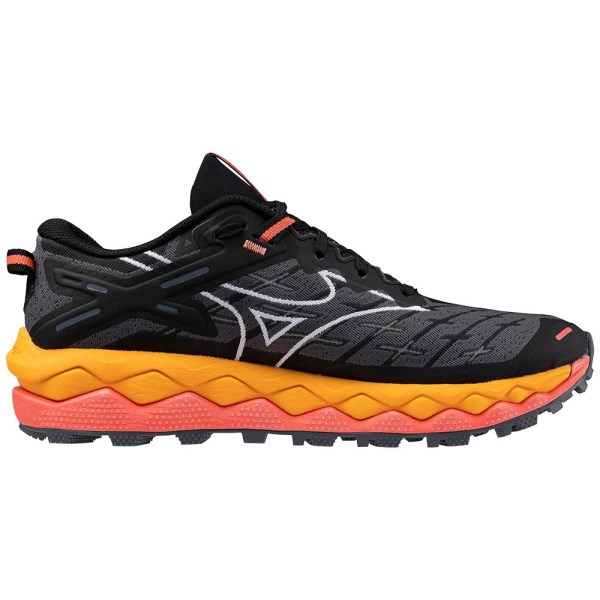 Mizuno Wave Mujin 10 - Womens Trail Running Shoes - Black/White/Hot Coral slider