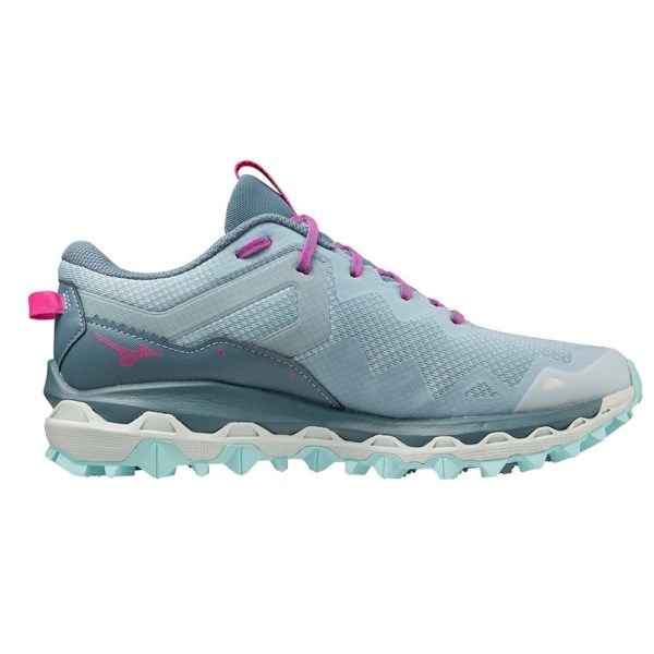 Mizuno Wave Mujin 9 - Womens Trail Running Shoes - Forget-Me-Not/Nimbus Cloud/Neon Pink slider