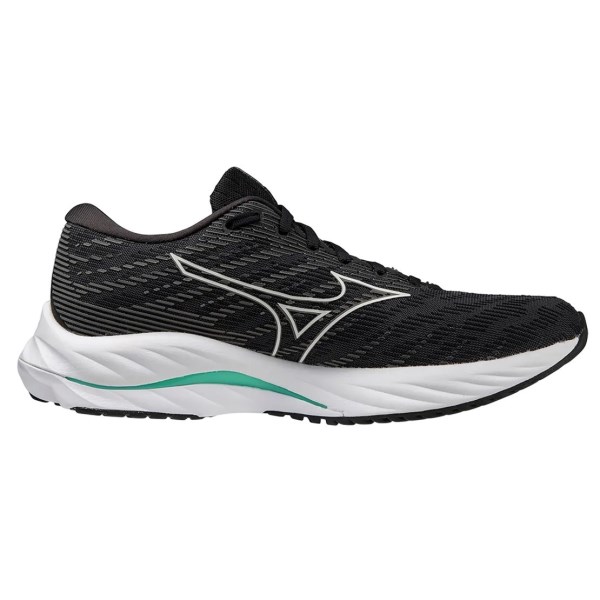 Mizuno Wave Rider 26 - Womens Running Shoes - Black/nimbus Cloud/Biscay Green slider