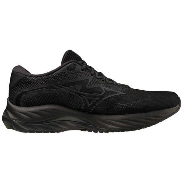 Mizuno Wave Rider 27 - Mens Running Shoes - Black/Ebony/Black slider