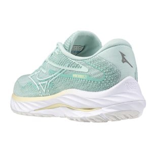 Mizuno Wave Rider 27 - Womens Running Shoes - Eggshell Blue/White/Anise Flower slider