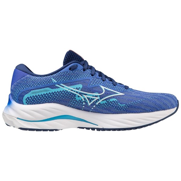 Mizuno Wave Rider 27 - Womens Running Shoes - Ultramarine/White/Aquamarine slider