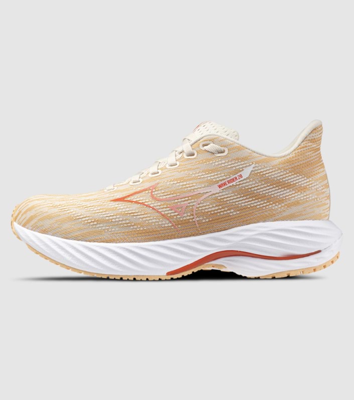 Mizuno Wave Rider 28 Womens - PRISTINE SPICY ORANGE APRICOT ICE slider