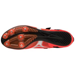 Mizuno X Blast Elite 3 - Unisex Track Sprint Spikes - Fiery Coral/White/Black slider