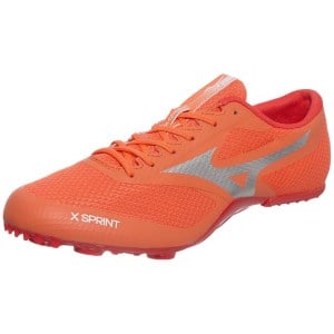 Mizuno X Sprint - Unisex Track Sprint Spikes - Nasturtium/Silver slider