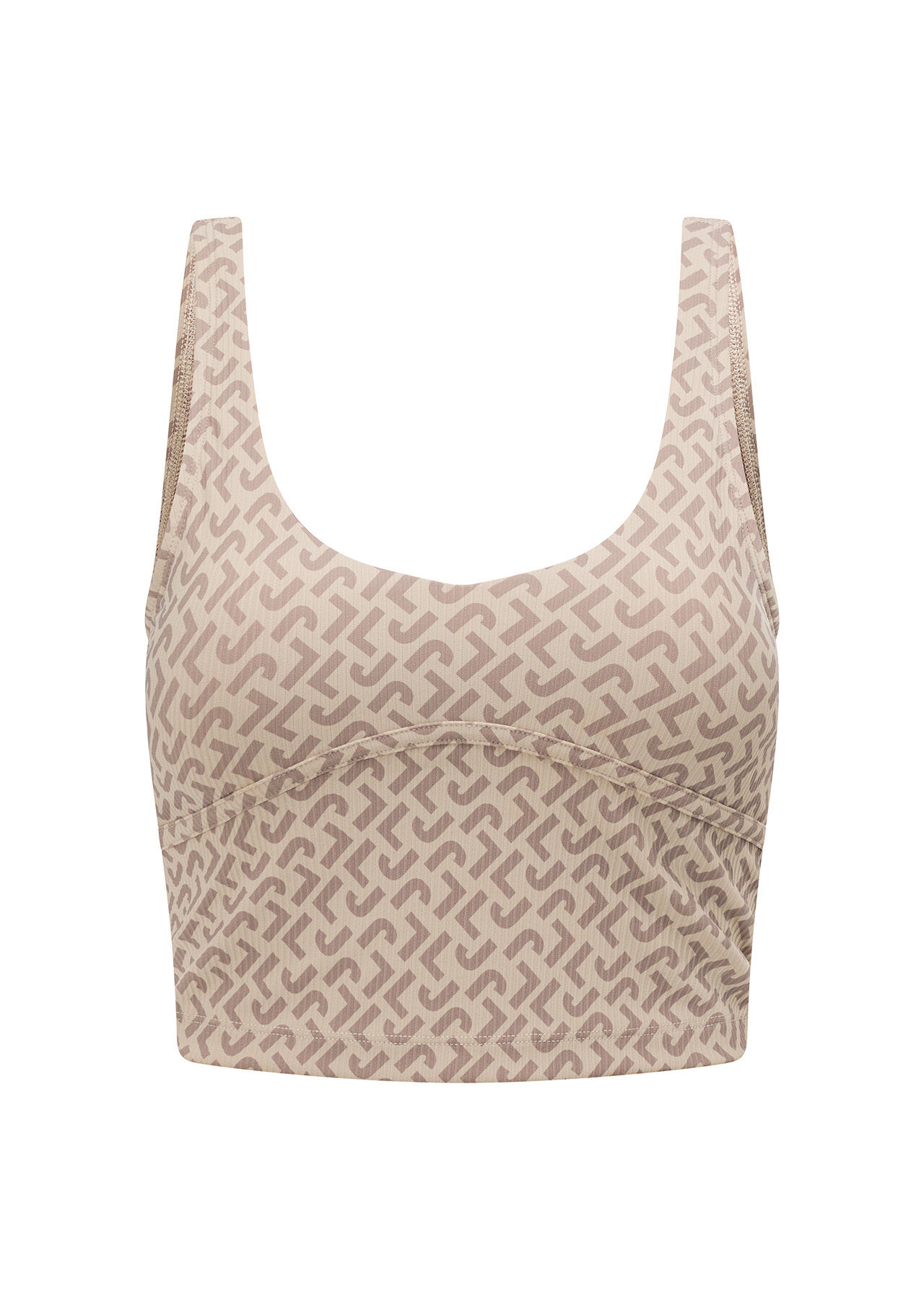 Monogrammatic Rib Bra Tank Combo - Monogrammatic Print slider