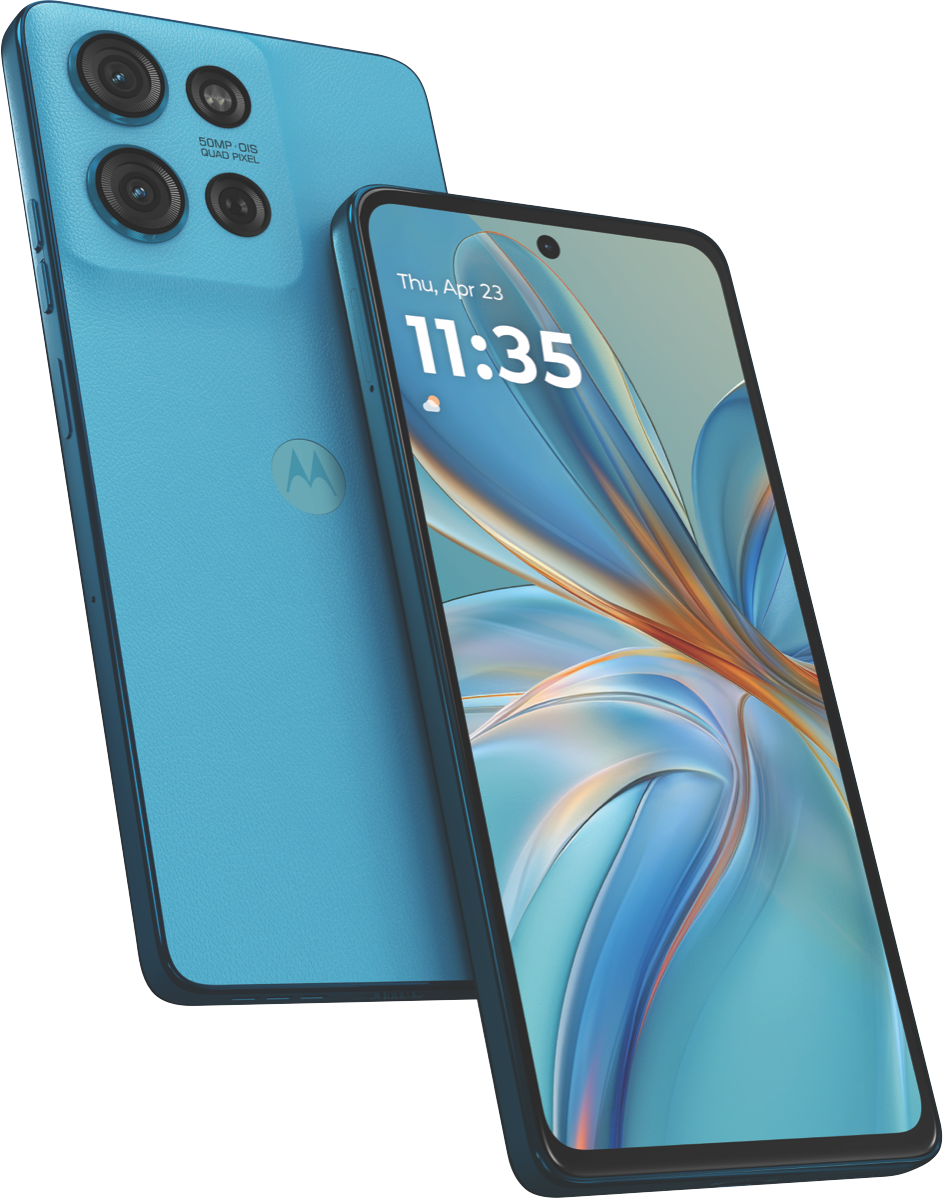 Motorola g75 5G 256GB Aqua Blue (Inc moto buds) slider