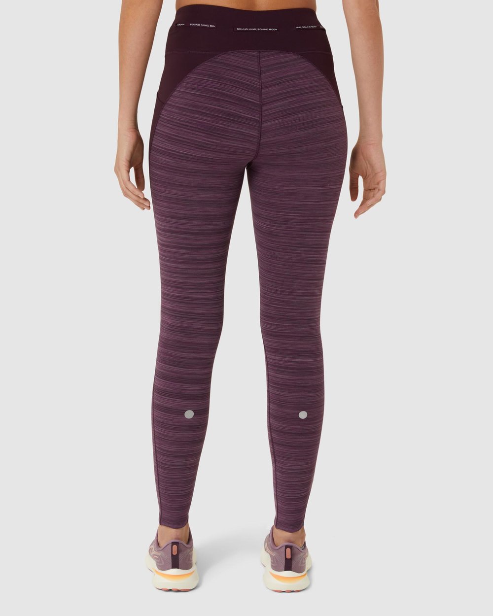 Nagino Run Tights - Dark Aubergine Heather slider