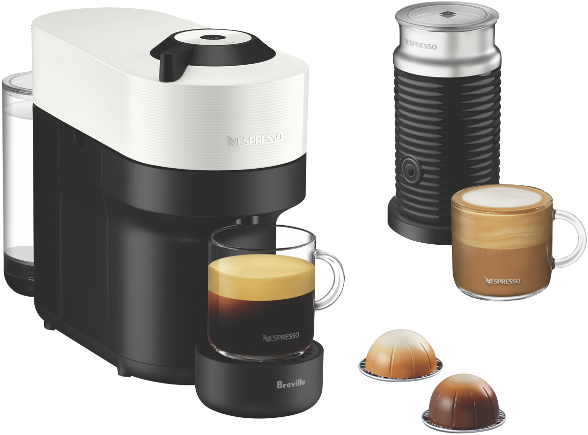 Nespresso Vertuo Pop Bundle Capsule Machine White slider