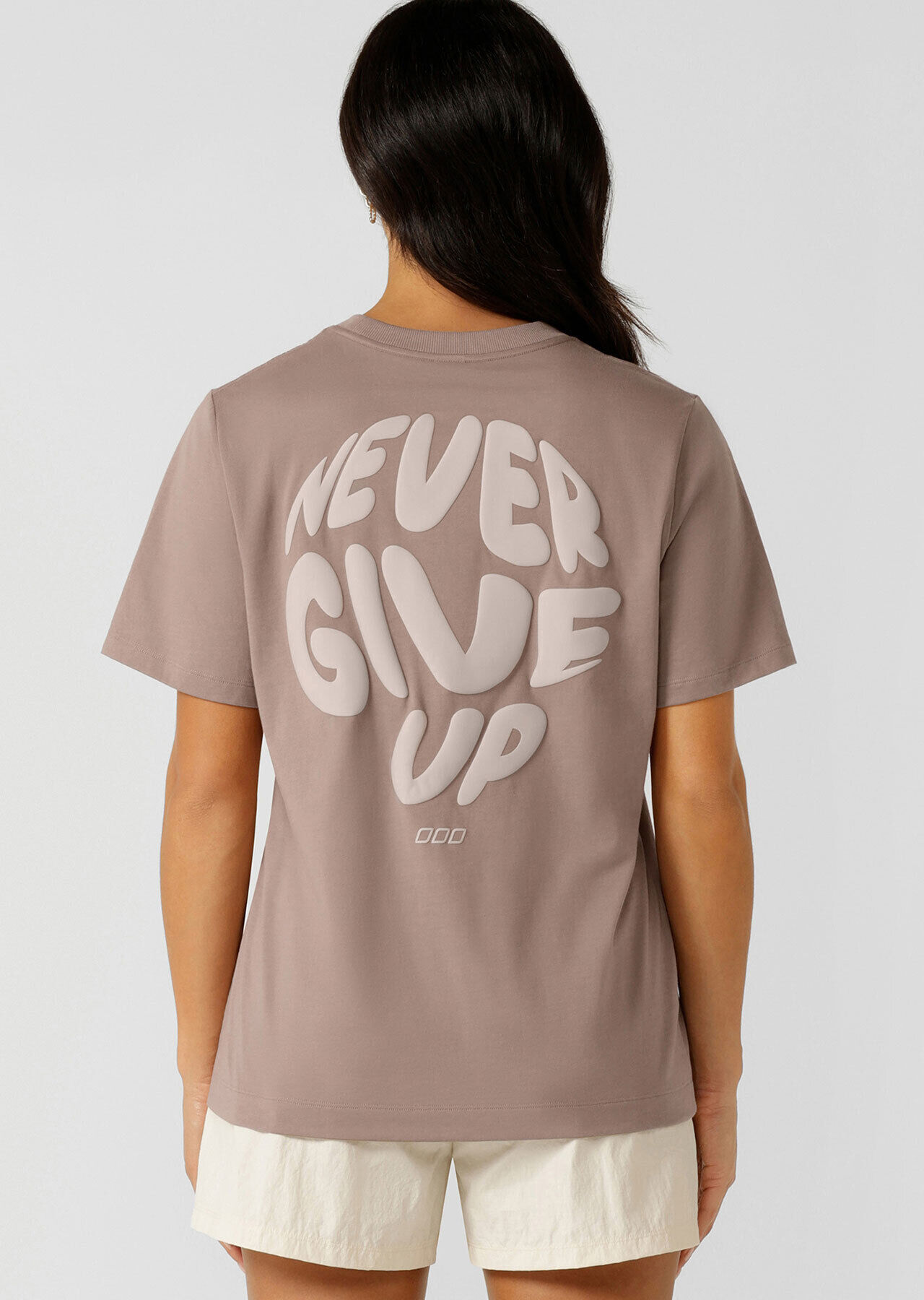 Never Give Up Relaxed T-Shirt - Bone slider