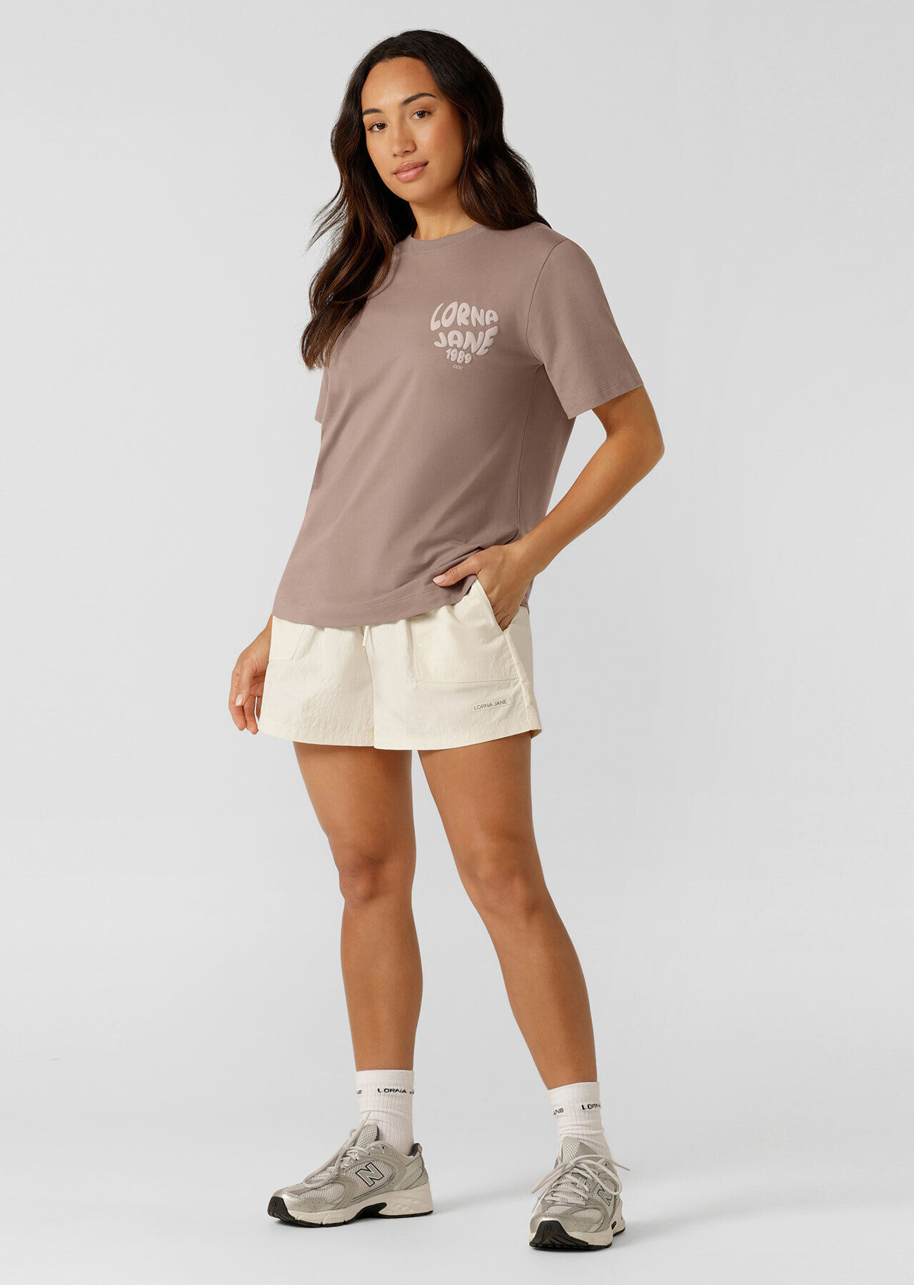 Never Give Up Relaxed T-Shirt - Bone slider