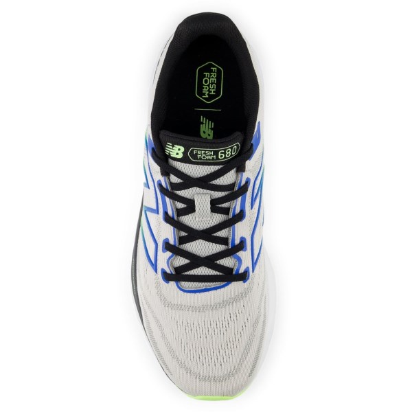 New Balance Fresh Foam 680v8 - Mens Running Shoes - Grey Matter/Blue Oasis/Bleached Lime Glo slider