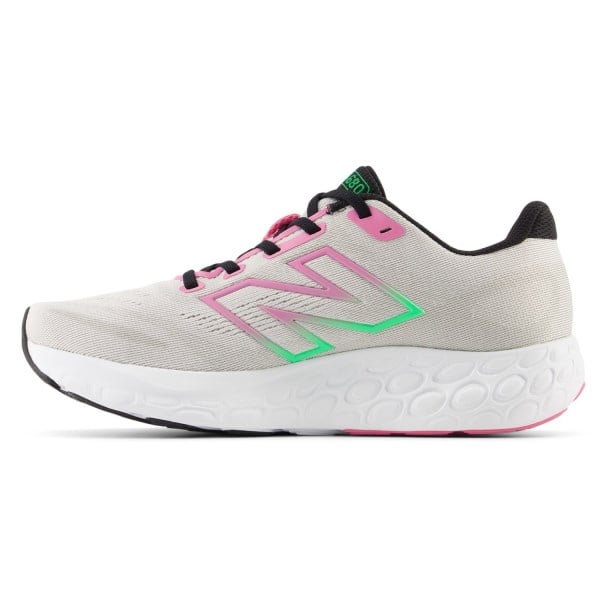 New Balance Fresh Foam 680v8 - Womens Running Shoes - Grey Matter/Black/Real Pink slider