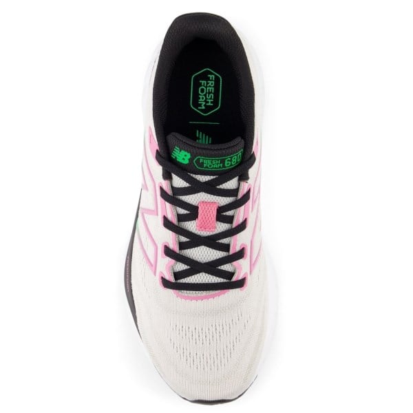 New Balance Fresh Foam 680v8 - Womens Running Shoes - Grey Matter/Black/Real Pink slider