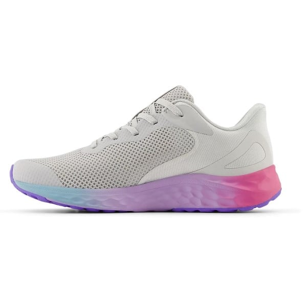 New Balance Fresh Foam Arishi v4 Lace - Kids Running Shoes - Grey Matter/Pink/Lilac Glo slider