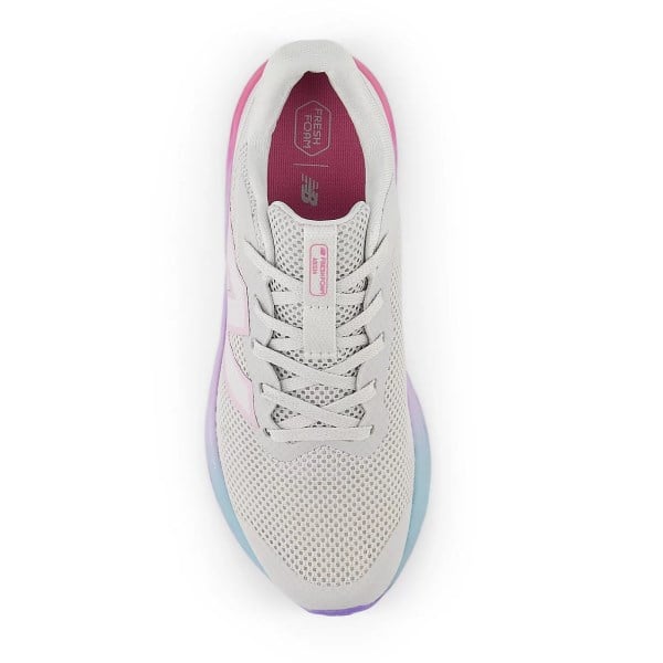 New Balance Fresh Foam Arishi v4 Lace - Kids Running Shoes - Grey Matter/Pink/Lilac Glo slider