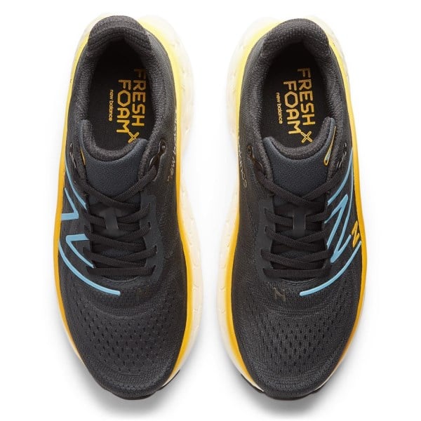 New Balance Fresh Foam More v4 - Mens Running Shoes - Black/Coastal Blue/Ginger Lemon slider