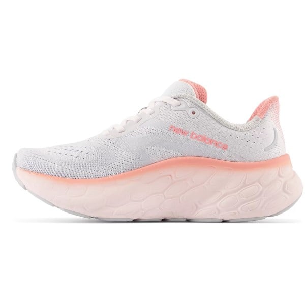 New Balance Fresh Foam More v4 - Womens Running Shoes - Quartz Grey/Washed Pink/Grapefruit slider