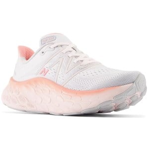 New Balance Fresh Foam More v4 - Womens Running Shoes - Quartz Grey/Washed Pink/Grapefruit slider