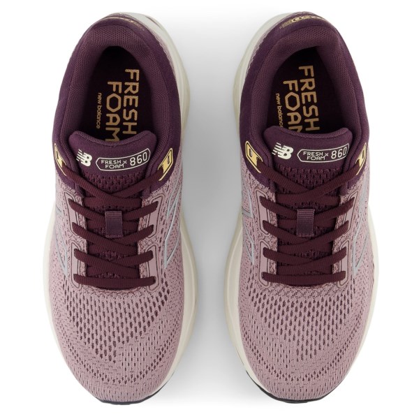 New Balance Fresh Foam X 860v14 - Womens Running Shoes - Ice Wine/Plum Brown/Silver Metallic slider