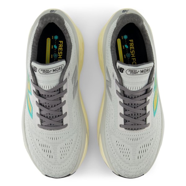 New Balance Fresh Foam X More v5 - Mens Running Shoes - Brighton Grey/Calcium/Cyber Jade slider