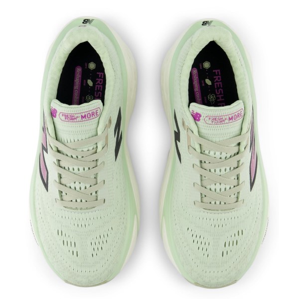 New Balance Fresh Foam X More v5 - Womens Running Shoes - Natural Mint/Purple Fuchsia/Black slider