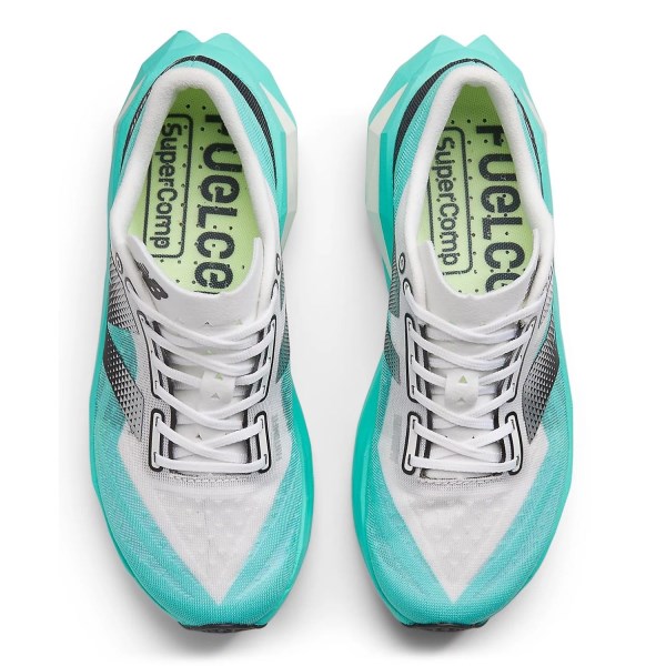 New Balance FuelCell SuperComp Elite v4 - Womens Road Racing Shoes - Cyber Jade/White/Black slider